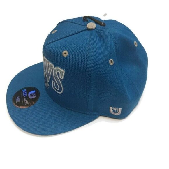 Ultra Game Men's Dallas Mavericks Snapback Hat Cap MAVS Blue One Size Fits Most - Picture 6 of 7